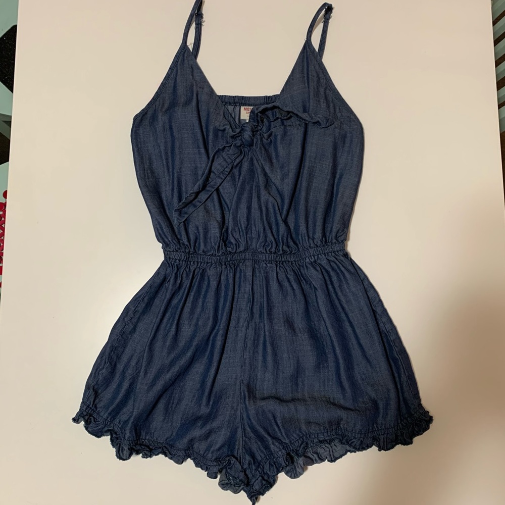 Chambray denim romper SO CUTE